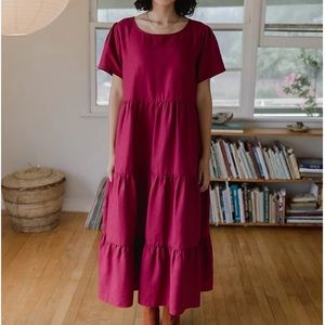 Tradlands Chalet Tiered Dress Mulberry